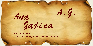 Ana Gajica vizit kartica